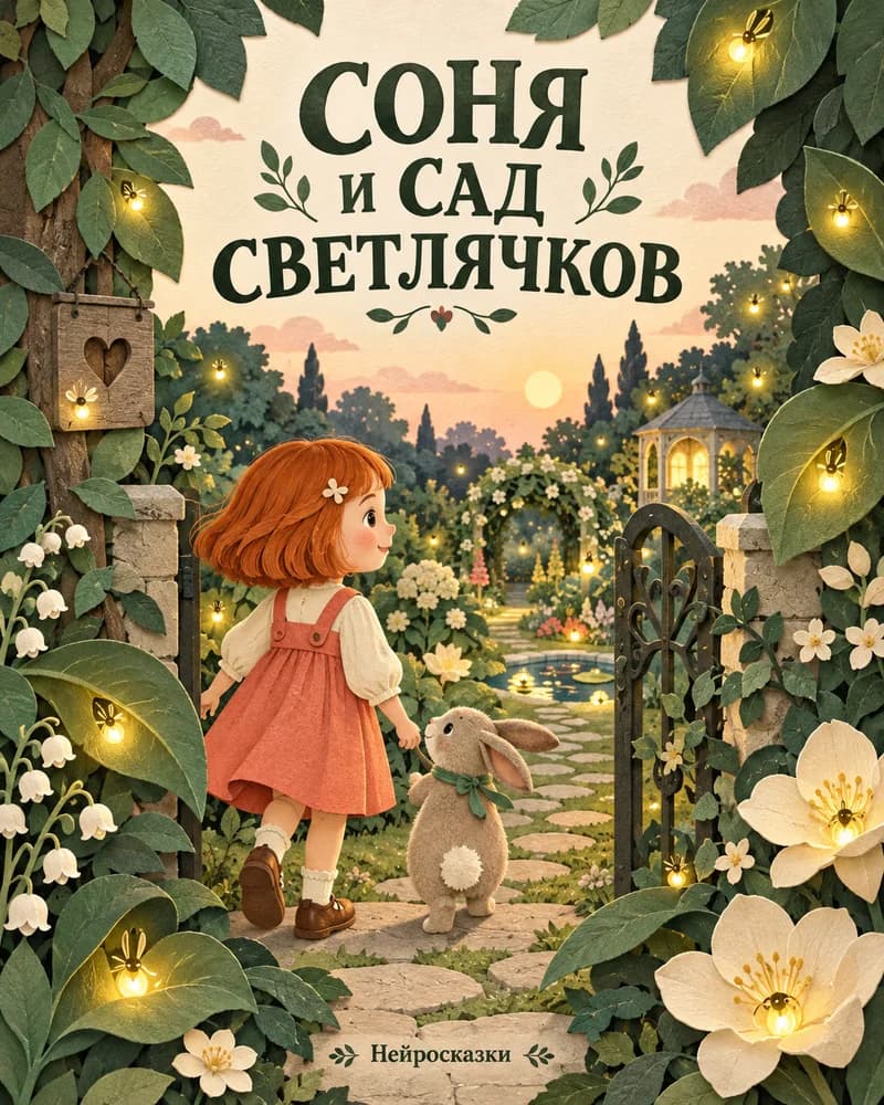 Обложка: Соня и сад светлячков