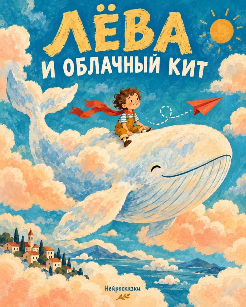 Обложка: Лёва и облачный кит